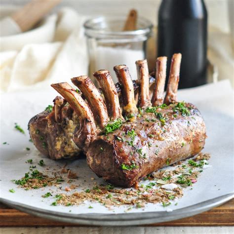 roast lamb racks with lemon and garlic recipe lamb recipes oven lamb roast recipe lamb recipes