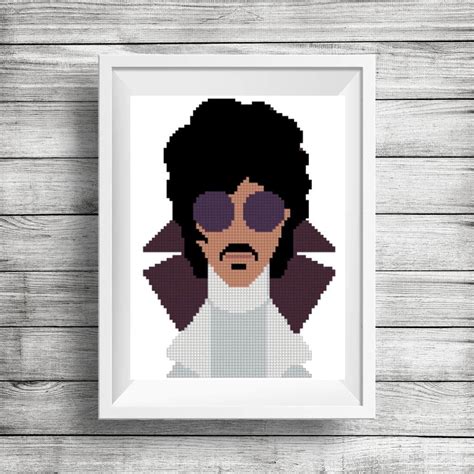 Counted Cross Stitch Pattern Prince Rogers Nelson Modern