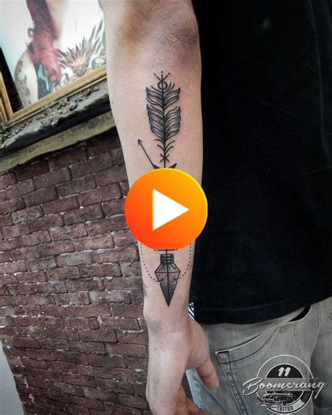 arrow-feather-tattoo-unique-arrow-tattoo-by-john-vogdo-in-2020-mens-arrow-tattoo,-tattoos