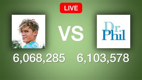 Ryan Trahan Vs Dr Phil Live Sub Count Youtube