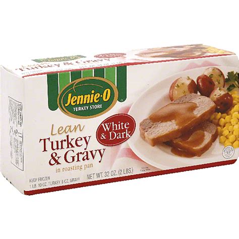 Jennie O Lean Turkey And Gravy In Roasting Pan White And Dark Beef