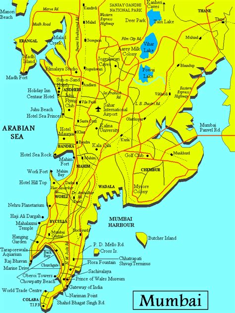 Map Of Mumbai