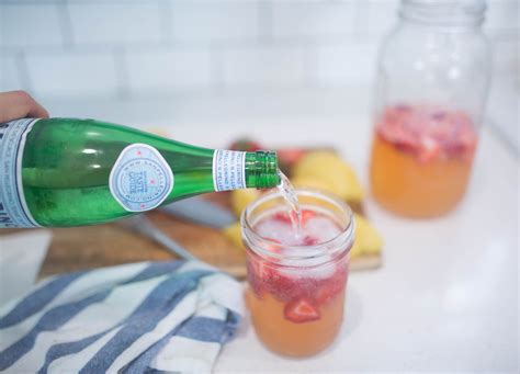 Healthy Sparkling Strawberry Lemonade Recipe Recipe Sparkling
