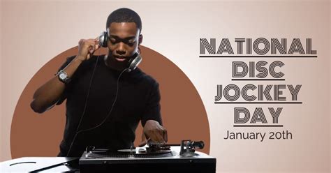 National Disc Jockey Day Template Postermywall
