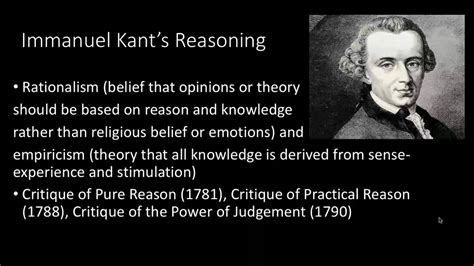 Immanuel Kant Moral Theory