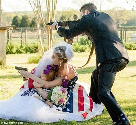 Americans Proudly Brandish Guns During Marriage Ceremonies Daily Mail