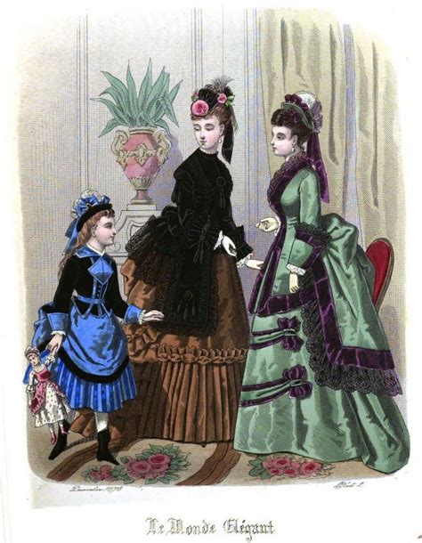 Le Monde Elégant 1873 1870s Fashion Victorian Fashion Vintage Fashion