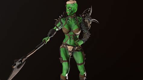 Orc Warrior Woman 3d Model In Woman 3dexport