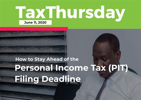 You can easily efile your income tax return with cleartax for free under just 7 minutes. How to Stay Ahead of the Personal Income Tax (PIT) Filing ...