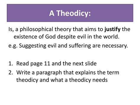 Augustinian Theodicy Learning Objectives Ppt Download