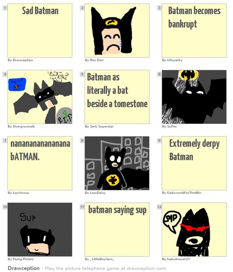 Sad Batman Drawception