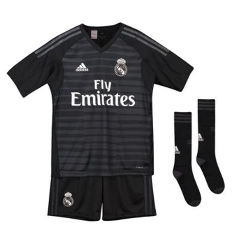 Buy 2018 2019 Real Madrid Adidas Home Goalkeeper Full Kit Kids