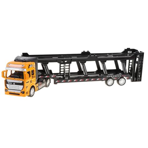 150 Alloy Diecast Car Transporter Pull Back Truck Trailer Toy For Kids