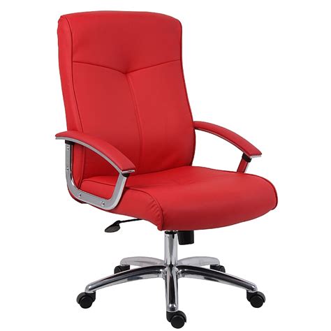 Hoxton Red Leather Faced Executive Office Chair From Our Leather Office
