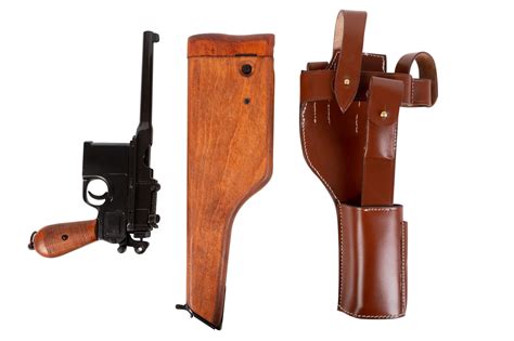 Mauser C96 With Wooden Stock Holster And Leather Harness Full Set 211