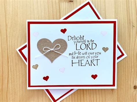 Religious Valentine Card Bible Verse Psalm 374 Greeting Etsy