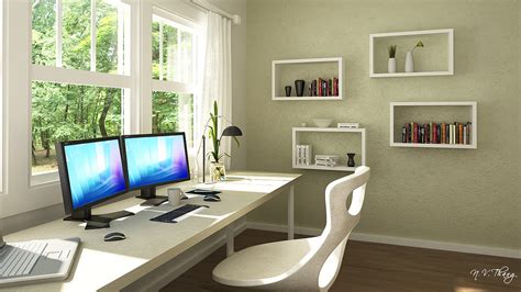 White Modern Office Interior Design Ideas