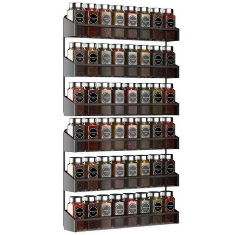 Prep And Savour 2 Pack Spice Rack Organizer 3 Tier Counter Top Stand Or