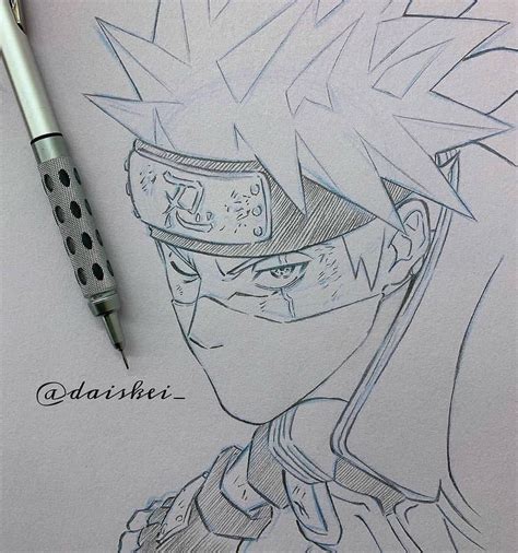 Kakashi Drawing Naruto Sketch Drawing Manga Drawing Naruto Drawings