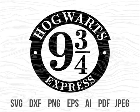 Hogwarts Express svg Platform 9 3/4 svg Platform 9 3/4 | Etsy