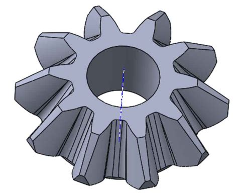 Three Dimensional Solid Modeling Of Involute Straight Bevel Gear Zhy Gear