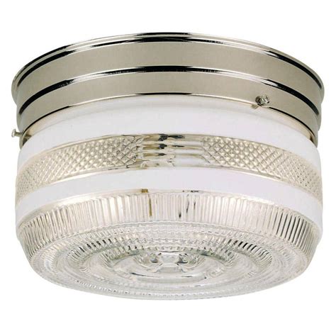 This type of flush mount fixture is shaped like a mushroom and is quality classy to look at. Westinghouse 66240 - 2 Light Chrome Ceiling Light Fixture ...