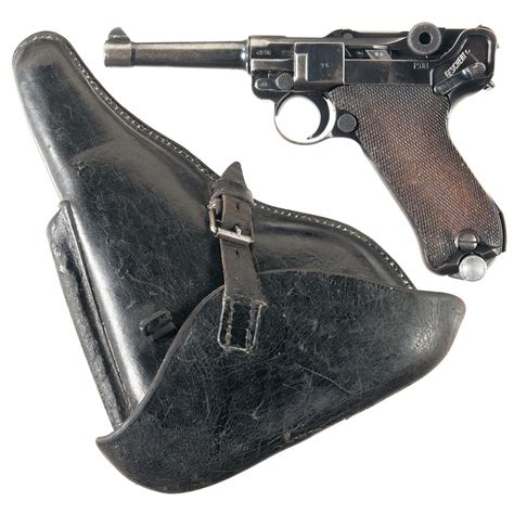 Mauser 42 Code 1941 Dated P08 Luger Pistol With Holster And Extra