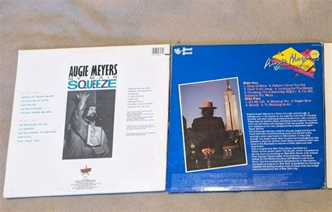 2 augie meyers lps my main squeeze and august in new york ebay