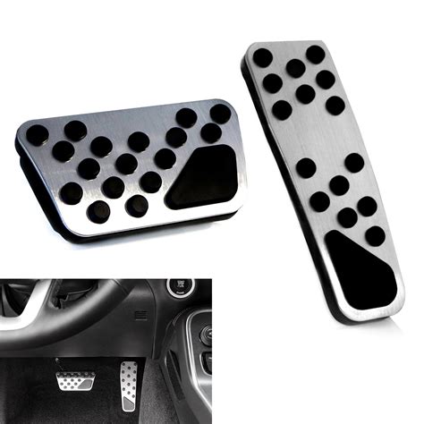 08 Dodge Challenger09 Charger Track Design Silver Foot Pedal Covers