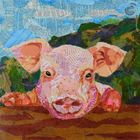 Piggie Smalls Mixed Media By Deena Odaniel Fine Art America