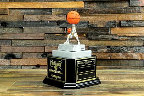 Bobblehead Basketball Trophy Awesome Sports Awards Fantasy Football