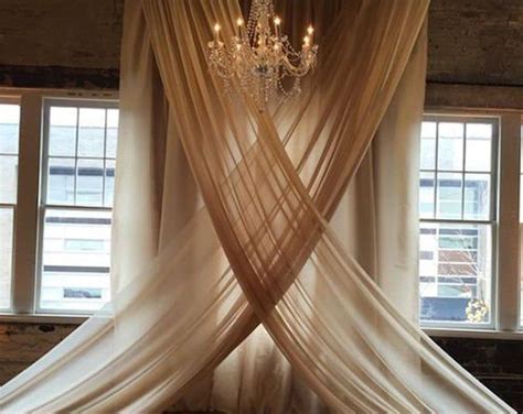 Voile Sheer Drapebackdrop 10ft X 116 Blush Drapes Etsy With Images
