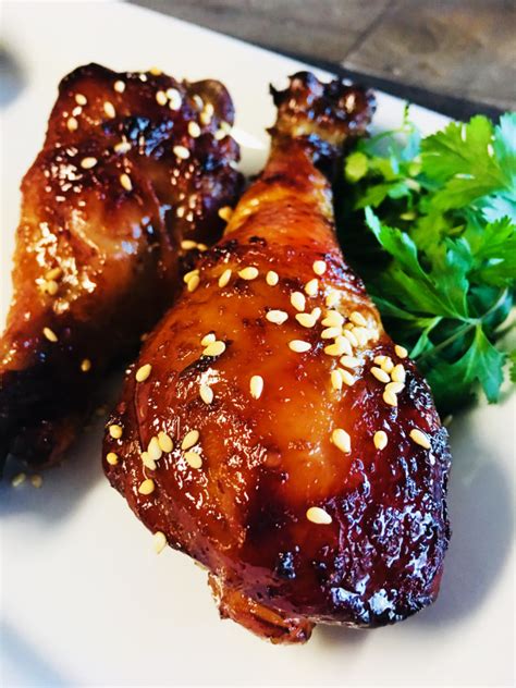With broccoli and jasmine rice. Ginger Garlic Baked Chicken - Cooks Well With Others