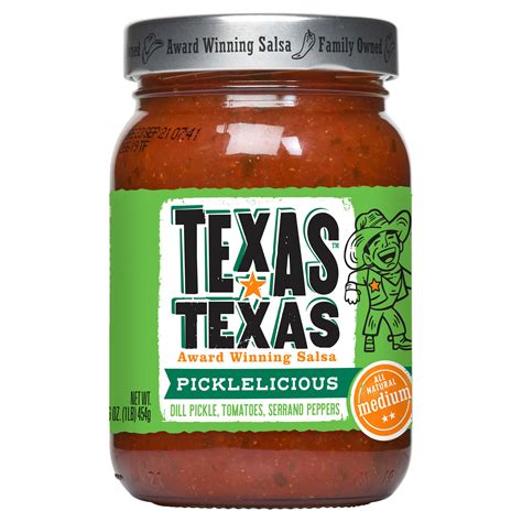 Texas Texas Picklelicious Medium Salsa 16 Oz