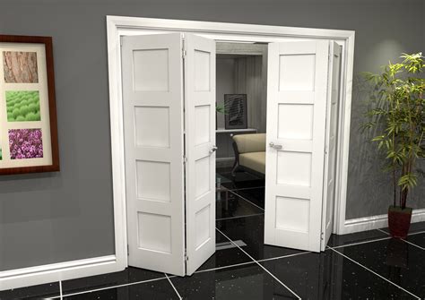 2060x2528x133mm 8ft 4 Door White 4p Shaker Roomfold Grande Internal