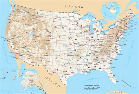 Detailed Map Of Us