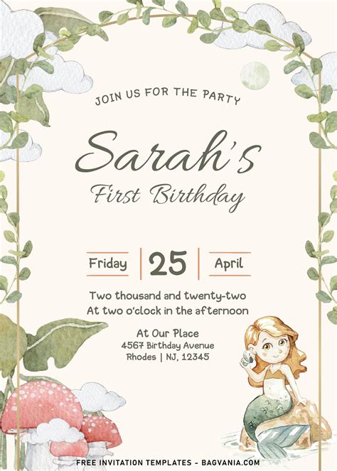 7 Fairy Tale Birthday Invitation Templates Free Printable Birthday