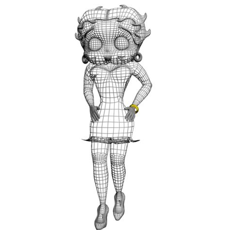3d Model Betty Boop Rigged Vr Ar Low Poly Rigged Cgtrader