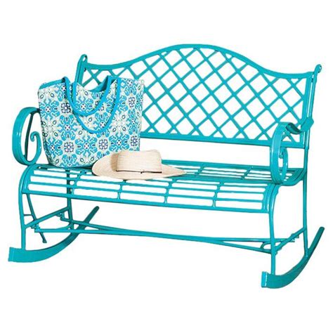 Add A Charming Touch To Your Sunroom Or Porch With This Metal Rocking