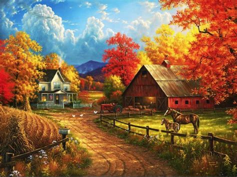 This Is Just The Most Beautiful Fall Farm Scenei Country