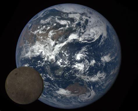 Nasa Catches The Moon Photobombing Earth Again