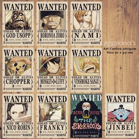 Wild mass guessing for one piece. Bounty Poster One Piece Shopee Indonesia