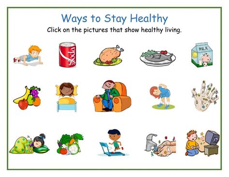 Ways To Stay Healthy Dj Worksheet