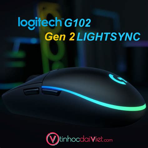 Chuột Gaming Logitech G102 Gen 2 Lightsync Dpi 8000rgb Sync6 NútĐen