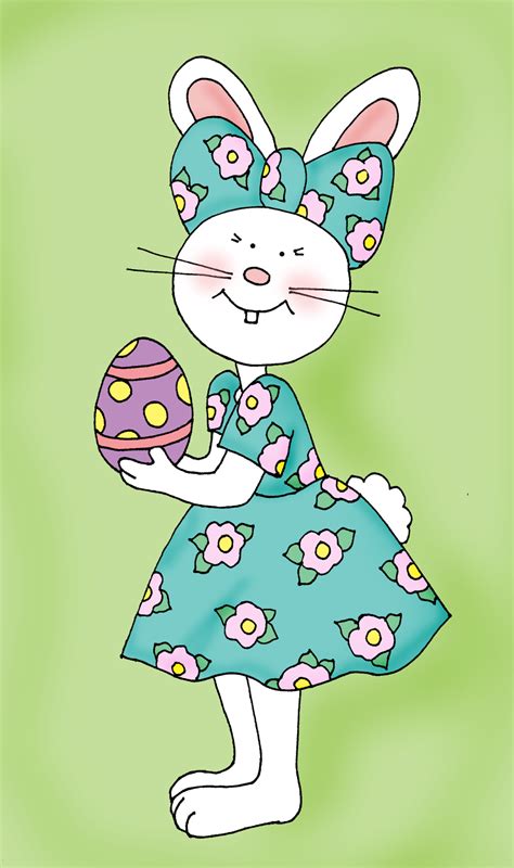 As Requested Bunny In Dress Easter Art Easter Illustration