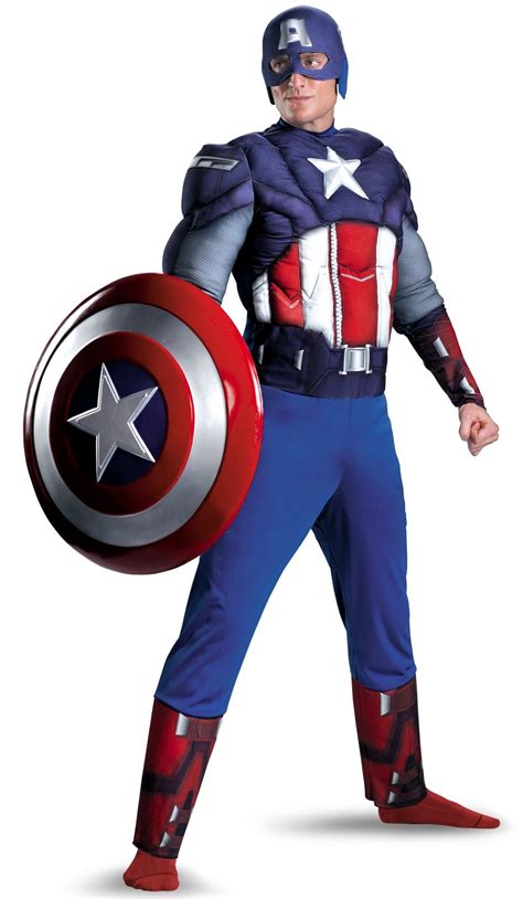 Captain America Costume Top Superhero Halloween Costumes