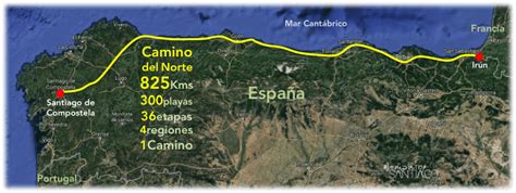 Collutorio Mini Variabile Camino De Santiago Del Norte Mapa Foro Di