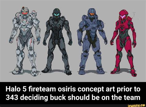 Halo 5 Fireteam Osiris Concept Art Prior To 343 Deciding Buck Should Be