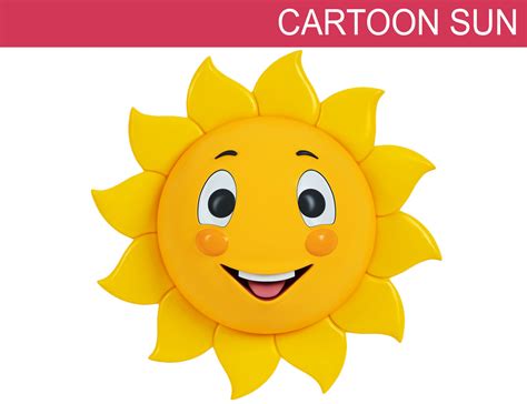 Cartoon Sun 3d Cgtrader