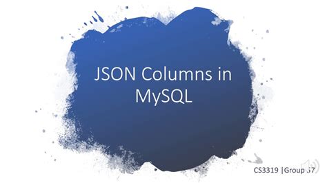 JSON Columns In MySQL YouTube